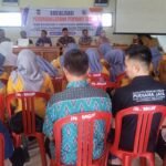 Polsek Sukadana Polres Ciamis Ikut Sosialisasi Penyakit Menular ke Kader PKK Desa Margajaya