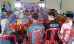 Polsek Sukadana Polres Ciamis Ikut Sosialisasi Penyakit Menular ke Kader PKK Desa Margajaya