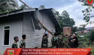 Sigap dan tanggap Satgas Yonzipur 8/SMG bantu Evakuasi Warga yang terdampak Bencana Alam di desa Long Bagun Sigap dan tanggap Satgas Yonzipur 8/SMG bantu Evakuasi Warga yang terdampak Bencana Alam di desa Long Bagun