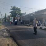 Pengaturan Lalu Lintas Pagi Polsek Lakbok Polres Ciamis Pelayanan Masyarakat di Depan Sekolah