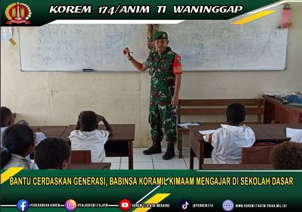 BANTU CERDASKAN GENERASI, BABINSA KORAMIL KIMAAM MENGAJAR DI SEKOLAH DASAR