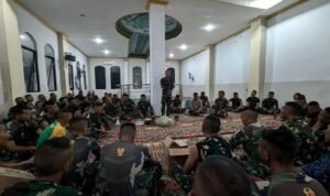 Do'a Bersama dan Syukuran Kenaikan Pangkat Prajurit Yonarmed 12 Kostrad