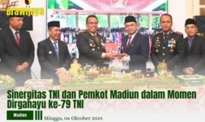 Sinergitas TNI dan Pemkot Mdiun dalam momen Dirgahayu ke-79 TNI Sinergitas TNI dan Pemkot Mdiun dalam momen Dirgahayu ke-79 TNI