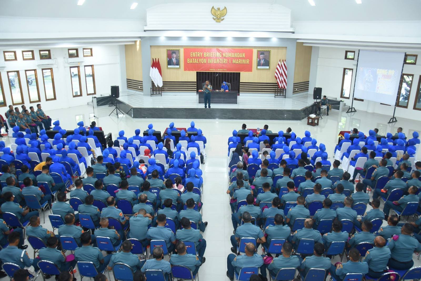 Awali Kepemimpinan, Letkol Marinir Siswanto M.Tr.Opsla Laksanakan Entry Briefing