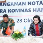 Panglima TNI dan Ketua Komnas HAM Tanda Tangani MoU untuk Peningkatan Kerjasama Pemajuan dan Perlindungan HAM