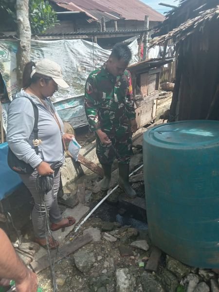 Satgas Terpadu Tanggap Darurat Laksanakan PSN di Desa Sisarahili, Nias Selatan