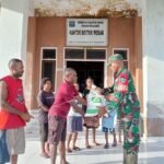 Bantuan Beras Raskin Tersalurkan Babinsa Klamono Semoga Meringankan Beban Masyarakat.