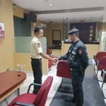 Sat Samapta Polres Ciamis Koordinasi Bersama Satpam Perbankan Antisipasi Bahaya Kamtibmas