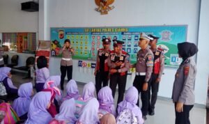Polsanak  Siswa Siswi RA Waladun Solihun Imbanagara Datangi Mako Polres Ciamis