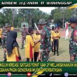 Membangun Kreasi Satgas Yonif 144/JY Melaksanakan Wawasan Kebangsaan Pada Generasi Muda Diperbatasan