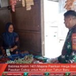Babinsa Kodim 1401/Majene Pastikan Harga Stabil dan Pasokan Cukup untuk Natal dan Tahun Baru