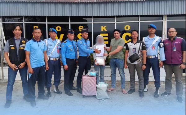 TNI AU Gagalkan Penyelundupan 2 Kg Sabu di Bandar Udara Internasional Sultan Iskandar Muda