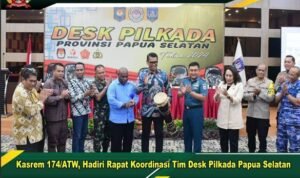Kasrem 174/ATW Hadiri Rapat Koordinasi Tim Desk Pilkada Papua Selatan Kasrem 174/ATW Hadiri Rapat Koordinasi Tim Desk Pilkada Papua Selatan