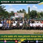 KASREM 174/ATW HADIRI APEL SIAGA BRIGADE PANGAN YANG DIPIMPIN OLEH DANSATGAS BKO KETAHANAN PANGAN KEMENTAN RI