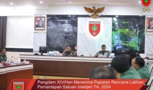 Pangdam XIV/Hsn Menerima Paparan Rencana Latihan Pemantapan Satuan Intelijen TA. 2024 Pangdam XIV/Hsn Menerima Paparan Rencana Latihan Pemantapan Satuan Intelijen TA. 2024