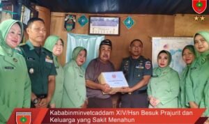 Kababinminvetcaddam XIV/Hsn Besuk Prajurit dan Keluarga yang Sakit Menahun Kababinminvetcaddam XIV/Hsn Besuk Prajurit dan Keluarga yang Sakit Menahun