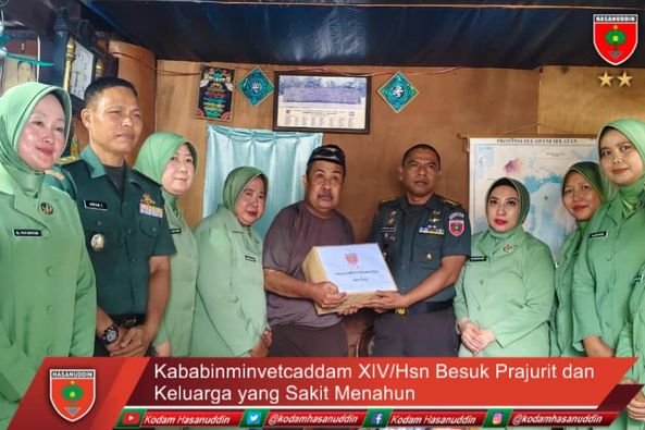 Kababinminvetcaddam XIV/Hsn Besuk Prajurit dan Keluarga yang Sakit Menahun