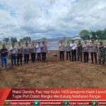 Wakili Dandim Pasi Intel Kodim 1425/Jeneponto Hadiri Launching Gugus Tugas Polri Dalam Rangka Mendukung Ketahanan Pangan