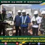 KASREM 174/ATW DAMPINGI WAMENDAGRI RI LAKSANAKAN PENINJAUAN KAWASAN INTI PUSAT PEMERINTAHAN PROV. PAPUA SELATAN