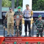 Kodim 1410 Bantaeng Ikuti Apel Gelar Pasukan Pengamanan Pilkada Serentak 2024