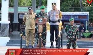 Kodim 1410 Bantaeng Ikuti Apel Gelar Pasukan Pengamanan Pilkada Serentak 2024 Kodim 1410 Bantaeng Ikuti Apel Gelar Pasukan Pengamanan Pilkada Serentak 2024