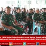 Kodim 1424/Sinjai Gelar Doa Bersama Dalam Rangka Wujudkan Pilkada Damai Dirangkaikan Makan Gratis Di Wilayah Kab Sinjai 