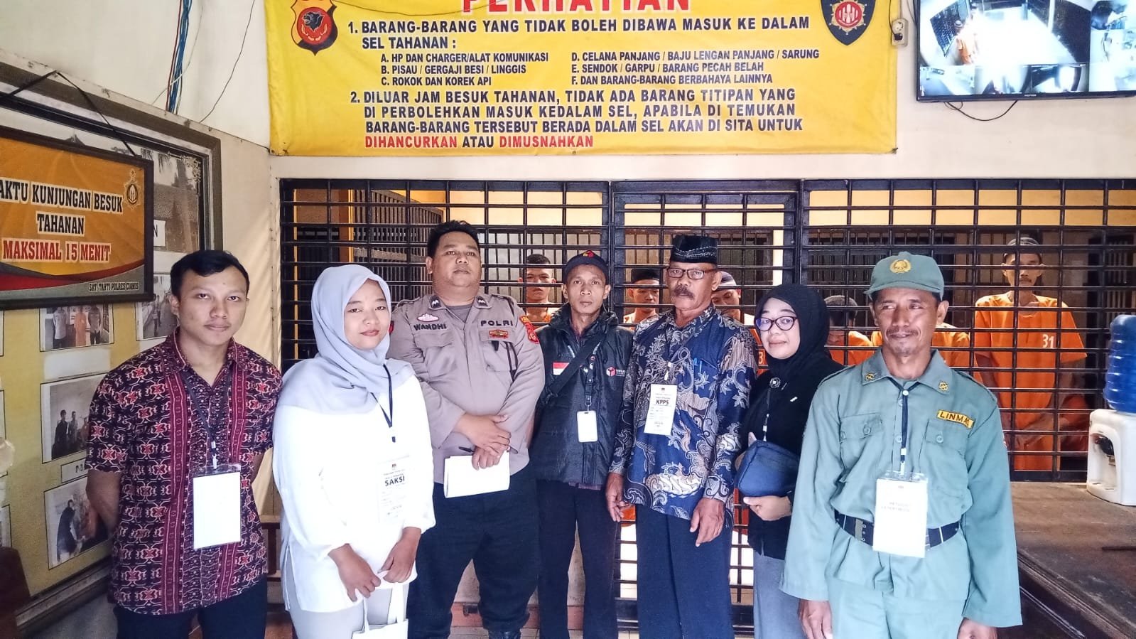 Polres Ciamis Amankan Proses Pungut Pilkada Serentak di Rutan Makopolres Ciamis