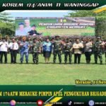 DANREM 174/ATW MERAUKE PIMPIN APEL PENGUKUHAN BRIGADE PANGAN