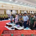 Pamen Ahli Bid Idpol Poksahli Pangdam XIV/Hsn Menghadiri Wisuda Daerah Universitas Terbuka Makassar 2024