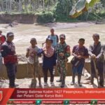 Sinergi Babinsa Kodim 1427 Pasangkayu Bhabinkamtibmas, dan Petani Gelar Karya Bakti