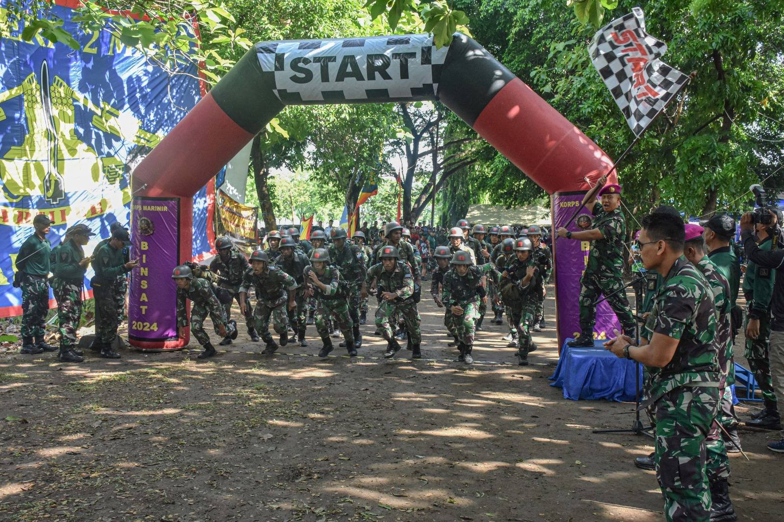 Semangat Juang yang Tak Terpadamkan Tim Binsat Resimen Artileri 2 Marinir tampil Memukau di Medan Laga