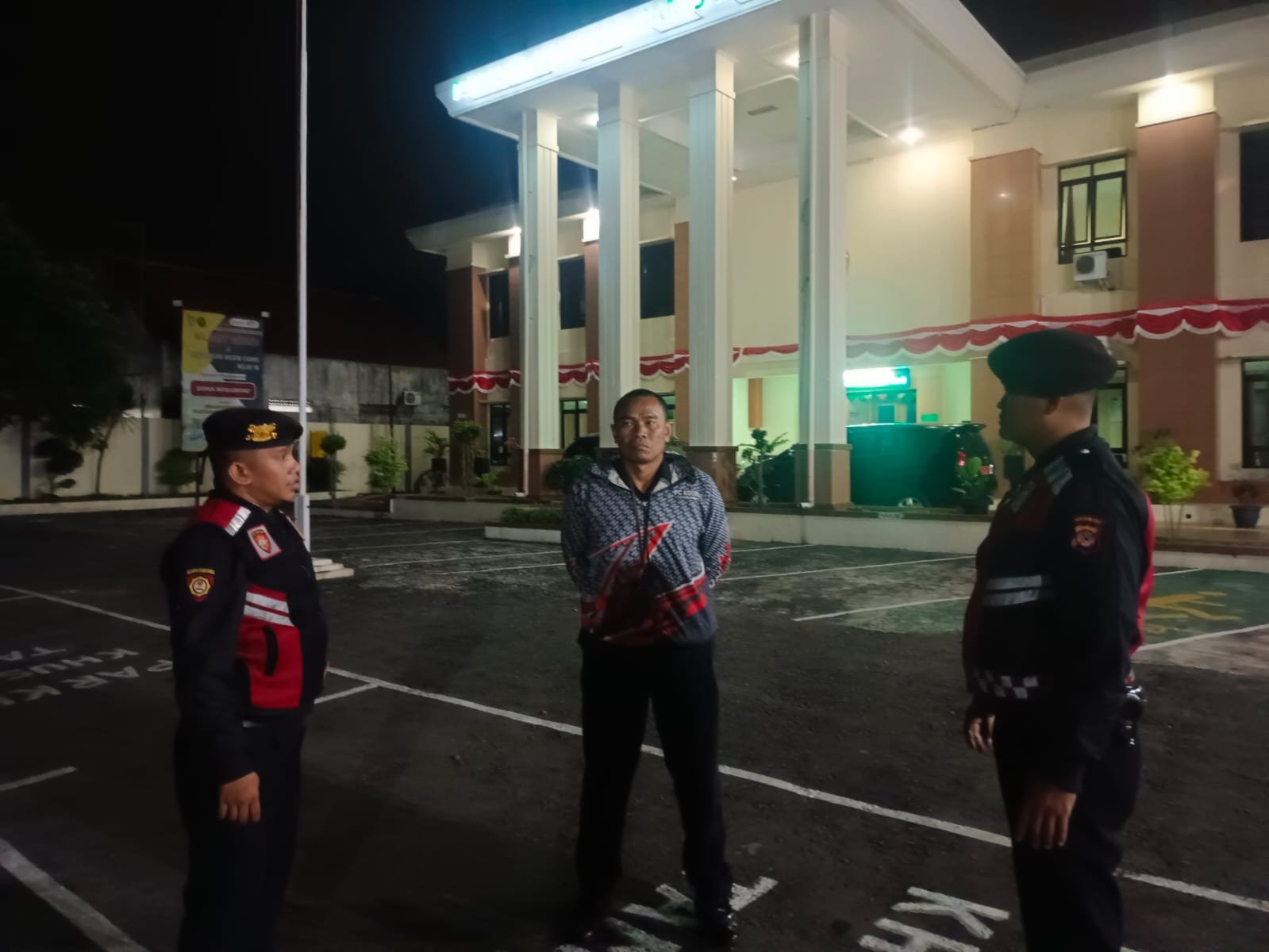 Cipta Kondisi Polres Ciamis Patroli Kamtibmas di Kantor Pengadilan Negeri Ciamis