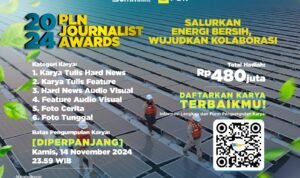 Banjir Peminat Waktu Pendaftaran PLN Journalist Award 2024 Diperpanjang Hingga 14 November 2024