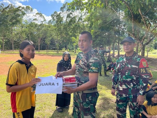 Membangun Kreasi Satgas Yonif 144/JY Melaksanakan Wawasan Kebangsaan Pada Generasi Muda Diperbatasan