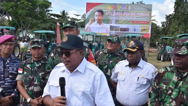 KASREM 174/ATW HADIRI APEL SIAGA BRIGADE PANGAN YANG DIPIMPIN OLEH DANSATGAS BKO KETAHANAN PANGAN KEMENTAN RI
