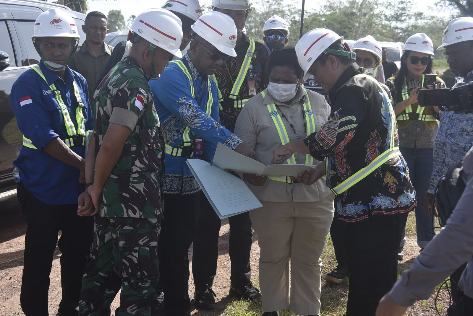KASREM 174/ATW DAMPINGI WAMENDAGRI RI LAKSANAKAN PENINJAUAN KAWASAN INTI PUSAT PEMERINTAHAN PROV. PAPUA SELATAN
