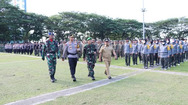 Kodim 1410 Bantaeng Ikuti Apel Gelar Pasukan Pengamanan Pilkada Serentak 2024