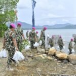 Jelang HUT ke-79 Th Korps Marinir Brigif 4 Mar/BS Bersama MNC Peduli dan Golden Tulip Tanam Ribuan Mangrove