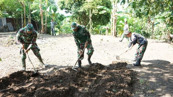 Kodim 1409/Gowa Maksimalkan Lahan Kosong untuk Ketahanan Pangan Nasional