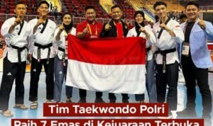 TIM TAEKWONDO POLRI RAIH 7 EMAS DI KEJUARAAN TERBUKA QUANG NINH VIETNAM