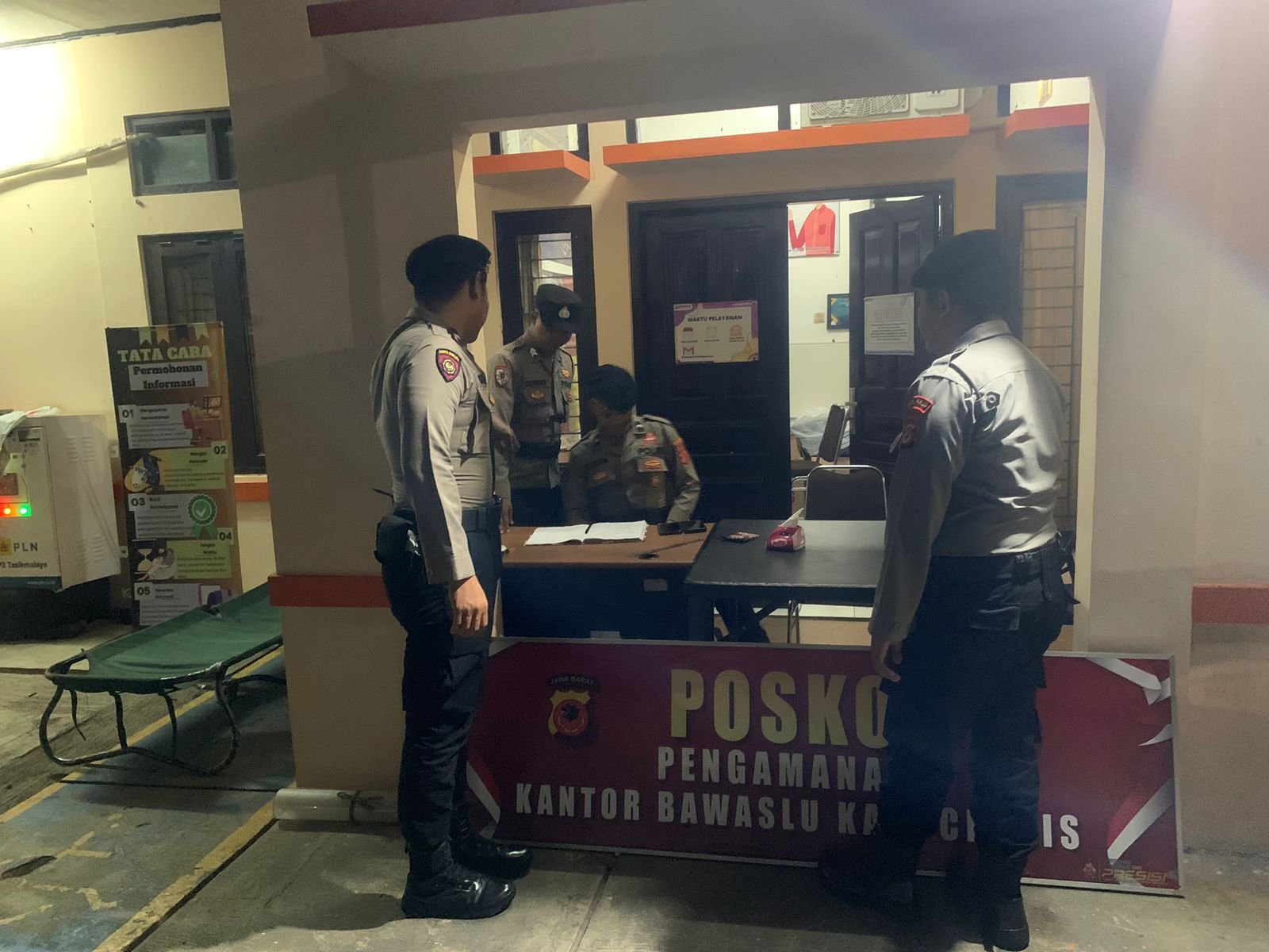 Jaga Harkamtibmas Sat Samapta Polres Ciamis Patroli Roda 2 Keliling Perkotaan Sambangi Bawaslu