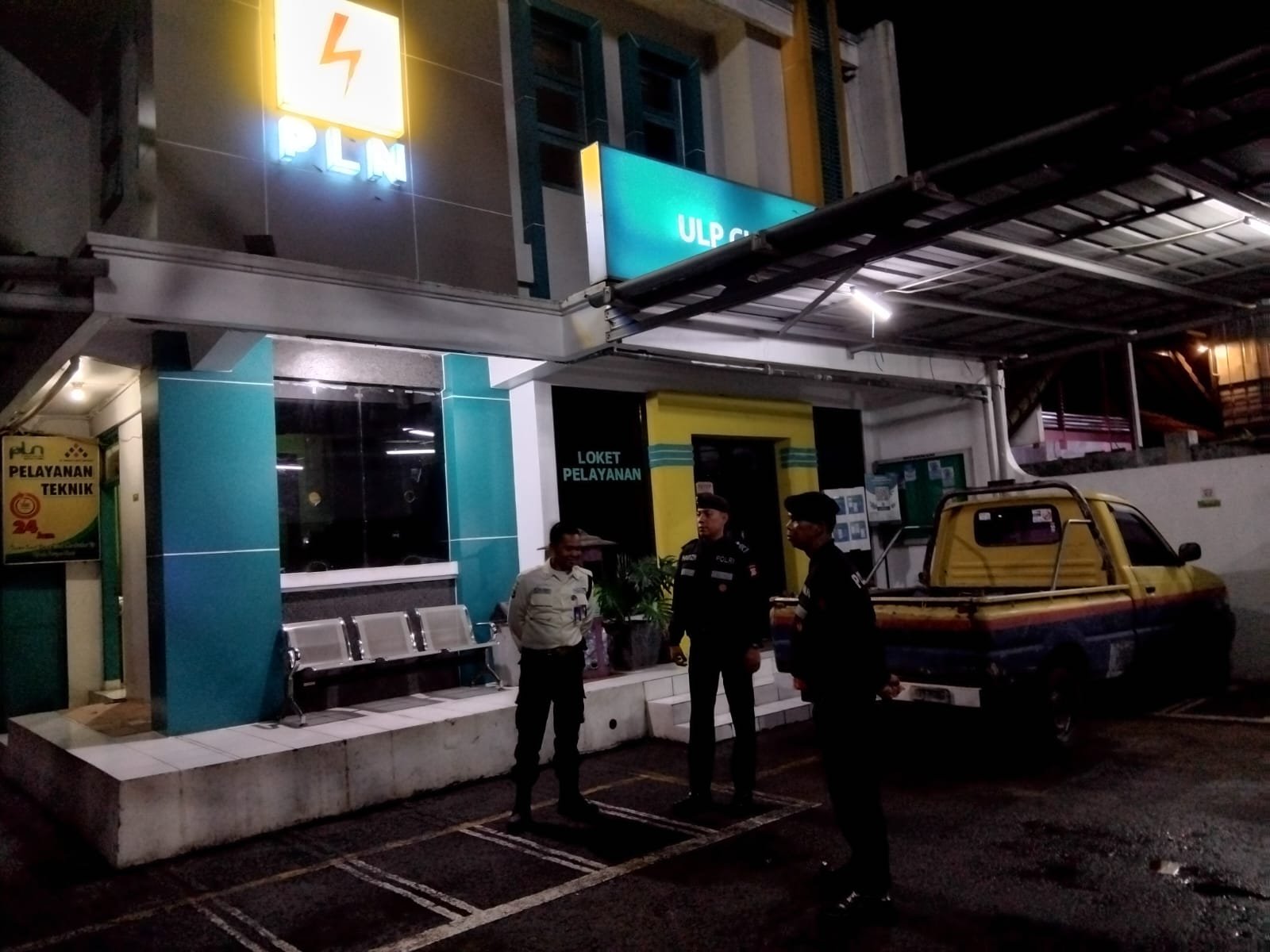 Cipkon di Malam Hari Satuan Samapta Polres Ciamis Patroli ke Kawasan Kantor PLN Ciamis