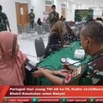 Peringati Hari Juang TNI AD ke-79 Kodim 1418/Mamuju Gelar Bhakti Kesehatan untuk Rakyat