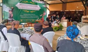 Polsek Panjalu Datang Beri Himbauan Kamtibmas Saat Soft Launching Desa Wisata Cibeureum