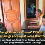 JAGA SINERGI BABINSA KORAMIL 1508-01/TOBELO SAMBANGI PERANGKAT DESA WARI INO