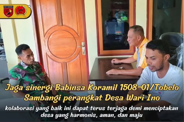 JAGA SINERGI BABINSA KORAMIL 1508-01/TOBELO SAMBANGI PERANGKAT DESA WARI INO