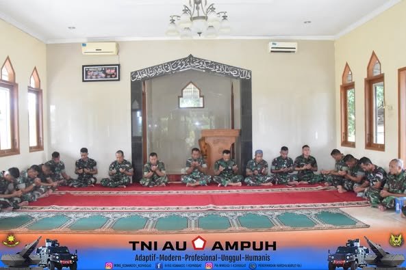 Wing Komando I Kopasgat Gelar Doa Bersama Dalam Rangka Giat Fire Power Demo Tni Angkatan Udara Di Lumajang Jawa Timur