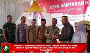 Babinsa Gantarang Koramil-03/Sinjai Tengah Kodim 1424/Sinjai Hadiri Kegiatan Perayaan Hari Jadi Desa Gantarang Ke XIX Tahun 2024