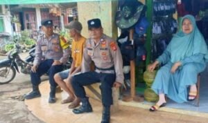 Polsek Sukadana Sambangi Desa Margajaya Wujudkan Kamtibmas Kondusif