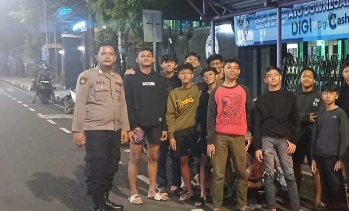 KRYD Polsek Jajaran Polsek Ciamis Polres Ciamis Patroli ke Jalan Cegah Tindak Kriminalitas